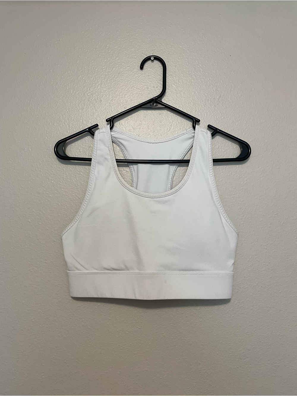Fabletics White Racerback Sports Bra